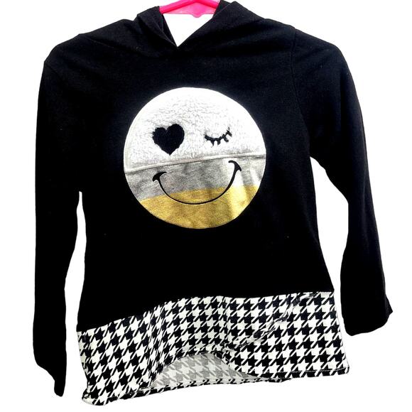 Garanimals Black Long Sleeve Smiley Face Hoodie Toddler Size 3T - Picture 1 of 7